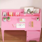 Wooden Study Writing Table with Chair and Cabinet for Children