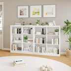 6 Cube Storage Organizer, 3 Tiers Display Shelf, Cubby Bookshelf, Modern Bookcase, Wooden Open Bookshelf for Bedroom, Classroom, Office