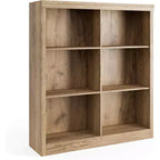 6 Cube Storage Organizer, 3 Tiers Display Shelf, Cubby Bookshelf, Modern Bookcase, Wooden Open Bookshelf for Bedroom, Classroom, Office