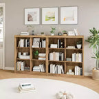 6 Cube Storage Organizer, 3 Tiers Display Shelf, Cubby Bookshelf, Modern Bookcase, Wooden Open Bookshelf for Bedroom, Classroom, Office
