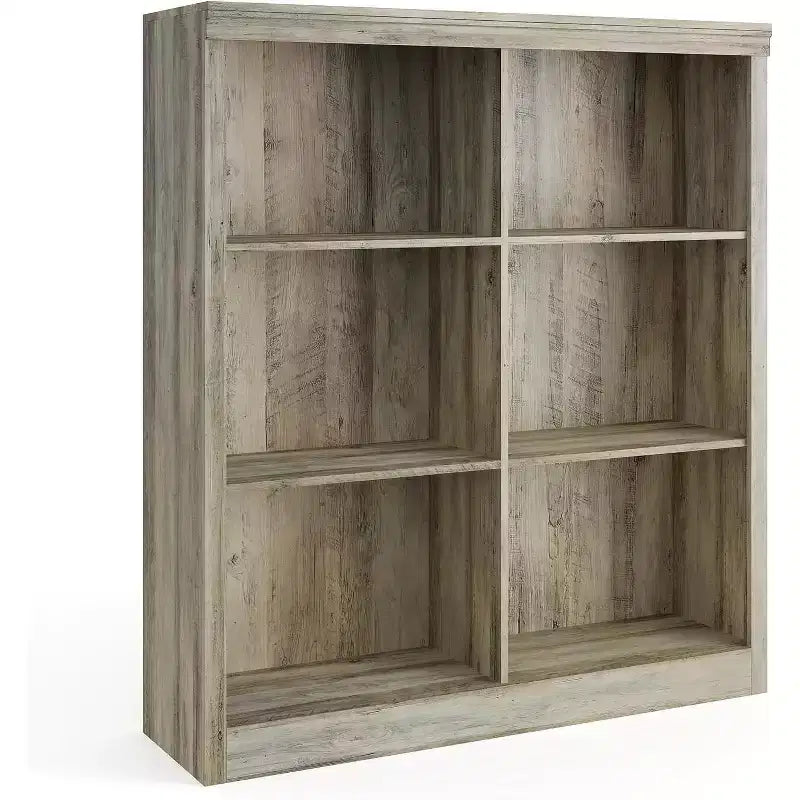 6 Cube Storage Organizer, 3 Tiers Display Shelf, Cubby Bookshelf, Modern Bookcase, Wooden Open Bookshelf for Bedroom, Classroom, Office