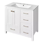 30 Bathroom Vanity with Sink, Bathroom Storage Cabinet with Drawers, Single Sink Bathroom Vanity with Soft Closing Doors