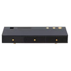 Floating Shelf with Drawer Multi-Purpose Wall-Mounted Vanity Table Cosmetic Mounted Desk Floating Table Make Up Desk for Bedroom Bathroom Black