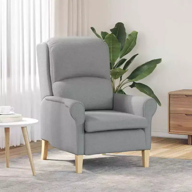 vidaXL armchair Light gray 76 x 94 x 102 cm fabric
