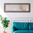 61x22 Farmhouse Full Length Mirror. Rustic Solid Wood Frame, Wall or Lean for Bedroom, Bathroom, Living Room