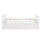 Polibi Full & Twin Daybed with Trundle and Storage Drawers