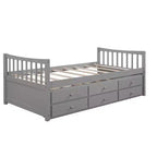 Polibi Full & Twin Daybed with Trundle and Storage Drawers