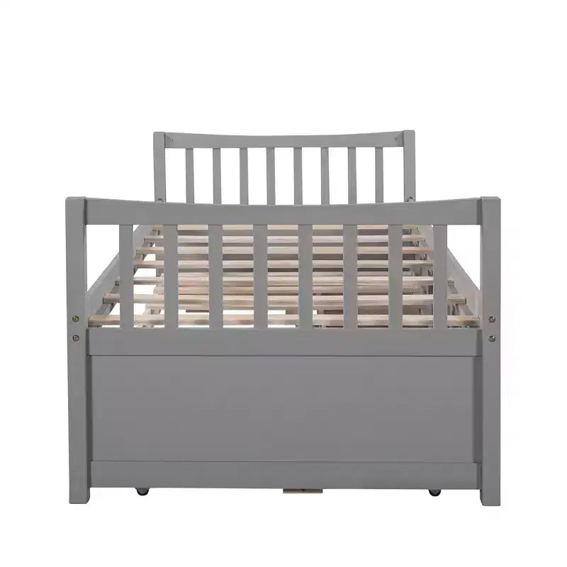 Polibi Full & Twin Daybed with Trundle and Storage Drawers