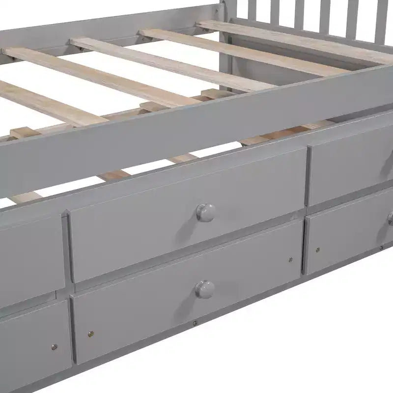 Polibi Full & Twin Daybed with Trundle and Storage Drawers