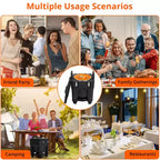COZONY Insulated Food Pan Carrier with Spoon, 20L Capacity Top Load Wheel Side Lock Stainless Steel for Catering Restaurant