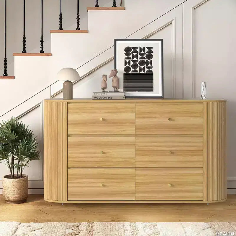 Acekool 9 Drawer Farmhouse Dresser with Power Outlet, Vintage Chest with Metal Handles, Large Storage Organizer for Bedroom, Living Room, Hallway