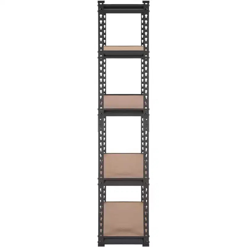 VIYET 5-Tier Adjustable Storage Shelving Unit, 2000LBS Total Capacity Heavy-Duty Metal Rack, 30L12W60H for Garage/Kitchen/Pantry/Basement (Black)