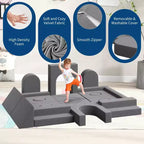 Garvee 22-Piece Modular Kids Sofa, Convertible Foam Couch for Bedroom & Playroom, 2-Seat SofaCreative, Comfy, and Customizable