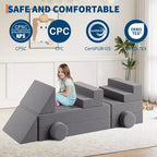 Garvee 22-Piece Modular Kids Sofa, Convertible Foam Couch for Bedroom & Playroom, 2-Seat SofaCreative, Comfy, and Customizable