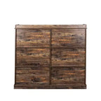 10 Cube Tall Bookcase, Freestanding Cubicle Storage Shelf Vintage Industrial Bookcase for Living Room Bedroom Office