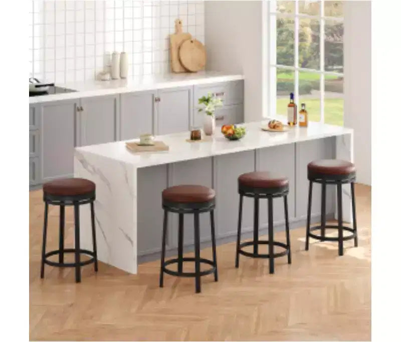 Upholstered Swivel Bar Stools,