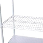VIYET 6 Tier 6000LBS NSF Metal Wire Shelving, Heavy Duty Adjustable Storage Rack with Wheels & Shelf Liners (White)