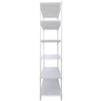 VIYET 6 Tier 6000LBS NSF Metal Wire Shelving, Heavy Duty Adjustable Storage Rack with Wheels & Shelf Liners (White)