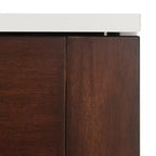 Genevieve 6 Drawer Dresser - DRS5002 - Walnut/White - Safavieh