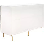 Genevieve 6 Drawer Dresser - DRS5002 - Walnut/White - Safavieh