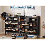 Acekool Shoe Storage Cabinet with 4 Flip Drawers, Slim Entryway Organizer with Adjustable Dividers, for Hallway or Bedroom