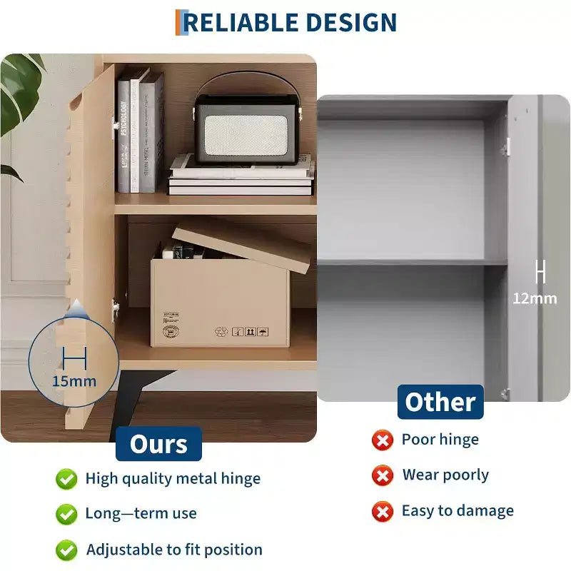 Kitchen Pantry Cabinet with Microwave Stand, Freestanding Hutch Cabinet with Buffet Cupboard, Tall Storage Cabinets for Kitchen, Dining Room
