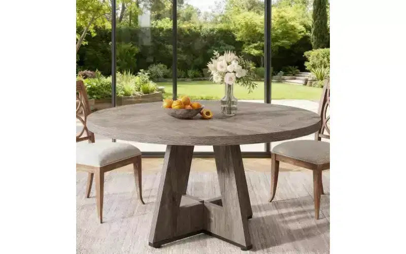 TUYOHW Wood Dining Table with Thickened Tabletop,47 Round Kitchen Table for 4-6,Spacious & Multifunctional Table for Dining Room,Living Room