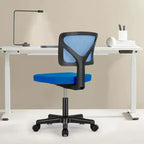 TUYOHW Low-Back Mesh Armless Office Chair, Computer Chair with Lumbar Support, Desk Chair for Study, Office, Reading Room