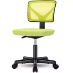 TUYOHW Low-Back Mesh Armless Office Chair, Computer Chair with Lumbar Support, Desk Chair for Study, Office, Reading Room