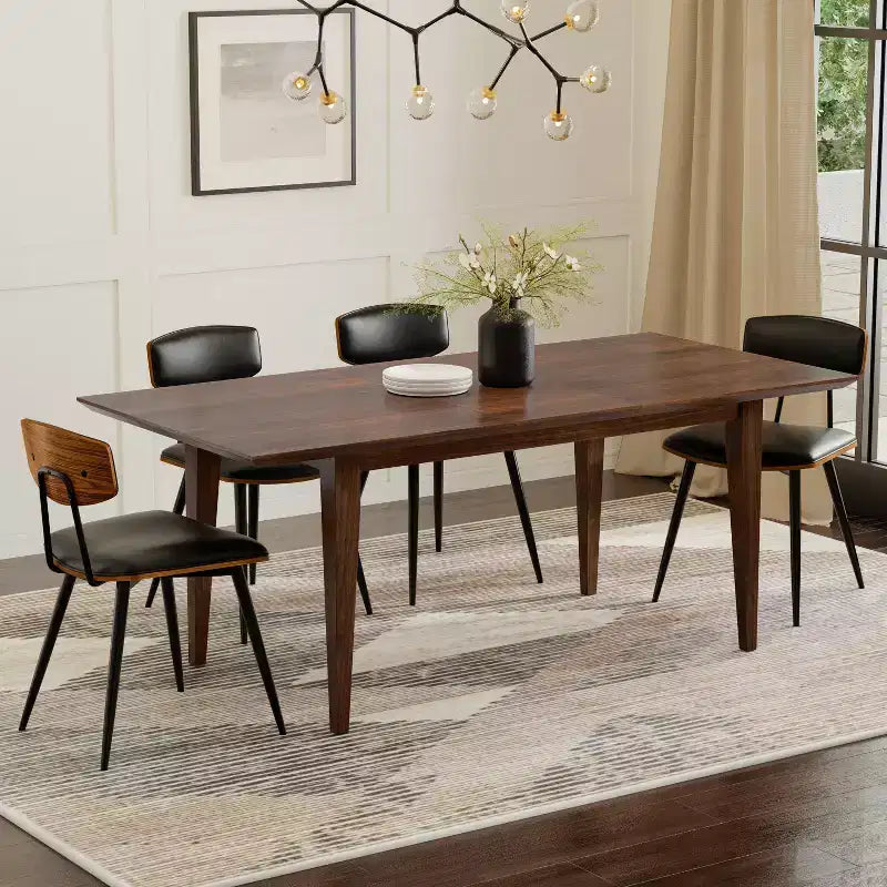 Fairway 60-76 inchx36 inch Rectangle Contemporary Extendable Dining Table