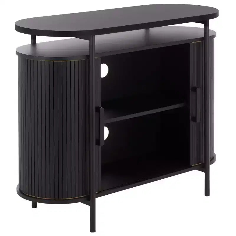 Etka Tambour Doors Compact Sideboard - MED3111 - Safavieh