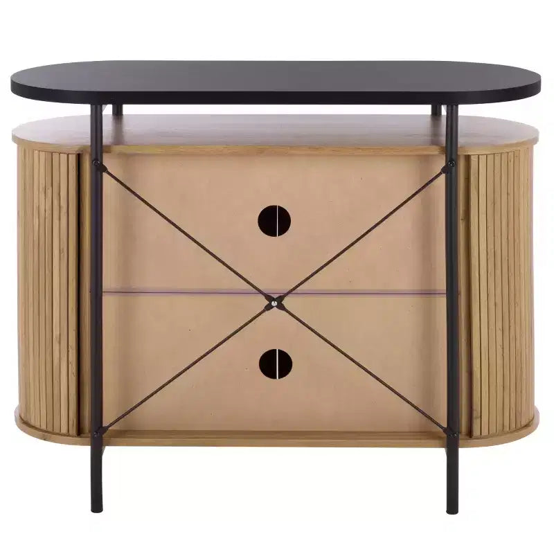 Etka Tambour Doors Compact Sideboard - MED3111 - Safavieh