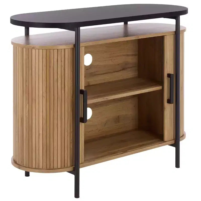 Etka Tambour Doors Compact Sideboard - MED3111 - Safavieh