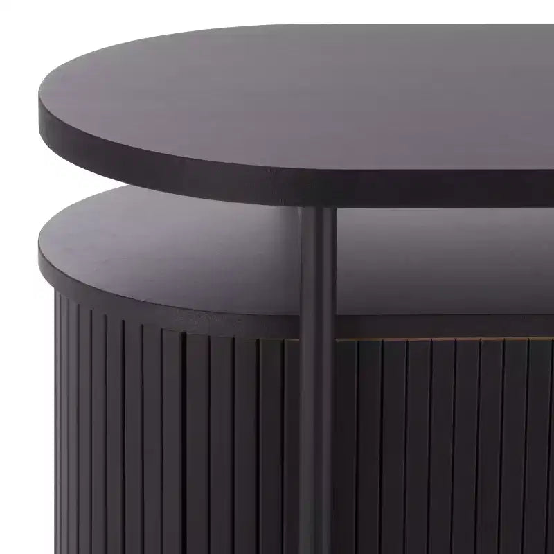 Etka Tambour Doors Compact Sideboard - MED3111 - Safavieh