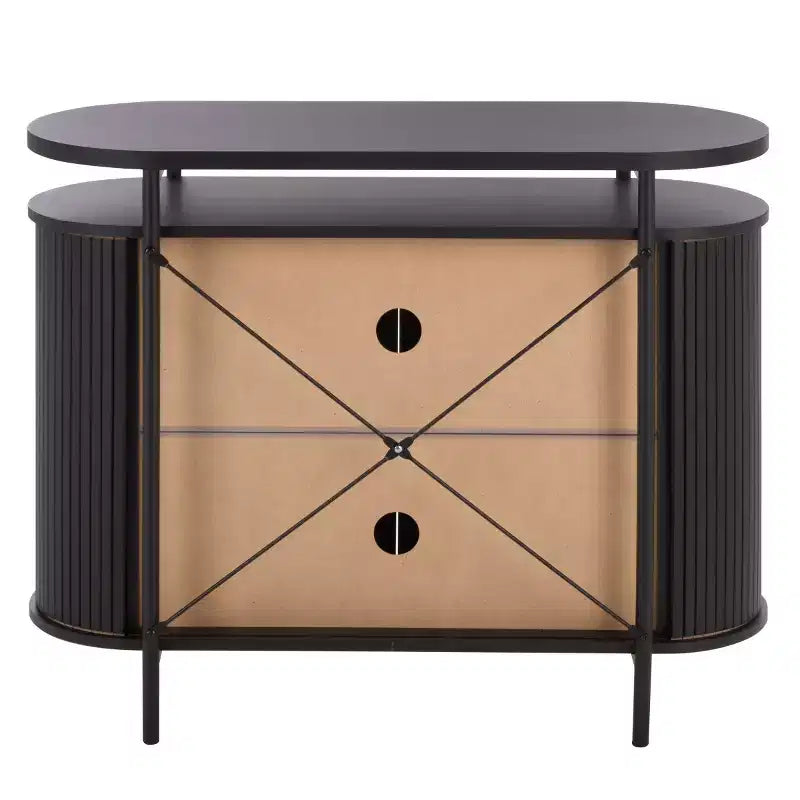Etka Tambour Doors Compact Sideboard - MED3111 - Safavieh