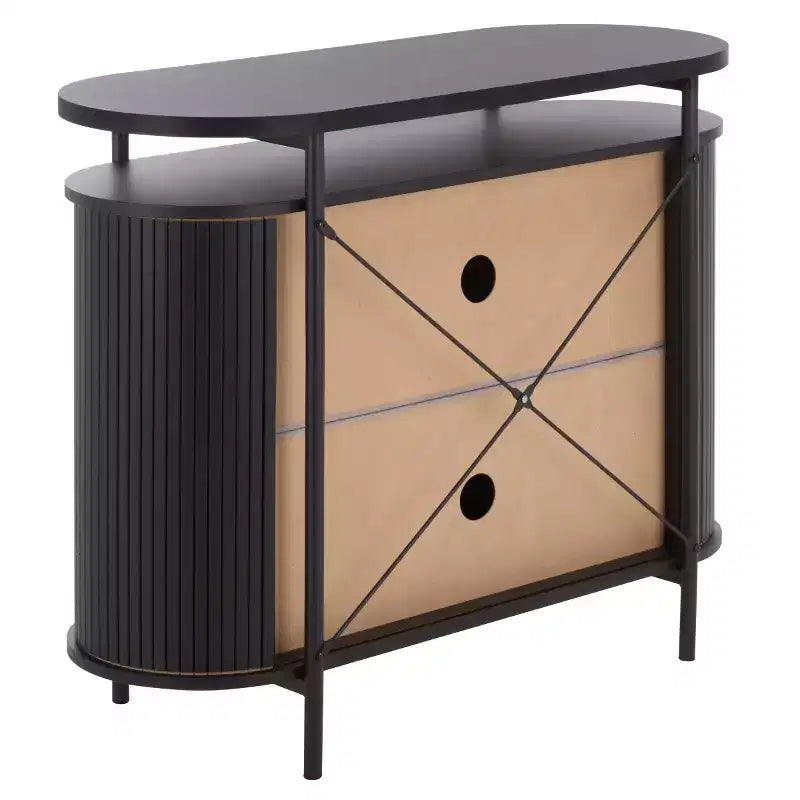 Etka Tambour Doors Compact Sideboard - MED3111 - Safavieh