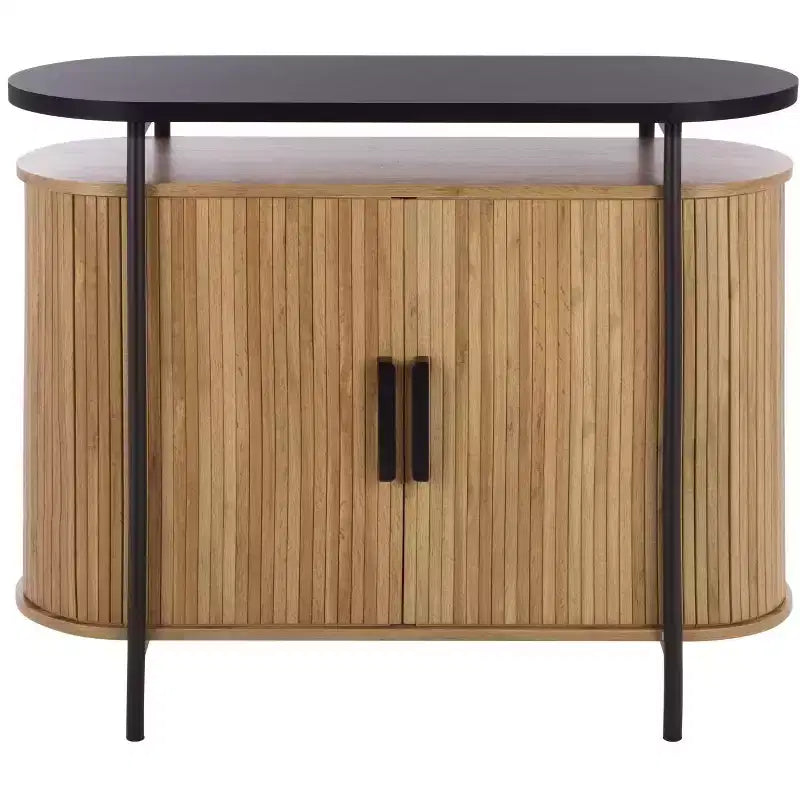 Etka Tambour Doors Compact Sideboard - MED3111 - Safavieh