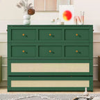 Full Murphy Bed Cabinet Bed, Full Size Murphy Bed with Storage Drawers, Wood Full Wall Bed Rattan Chest Murphy Bed Frame