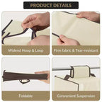 COZONY 3 Pack Hanging Shoe Organizer for Closet, 8-Shelf Storage Holder w/ 2 Hooks, No Tools Needed Installation, Space-Saving Shelf for Shoes&Purses