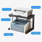Two-Tier Wooden Printer Stand, Multifunctional Desktop Organizer, for Office, Home