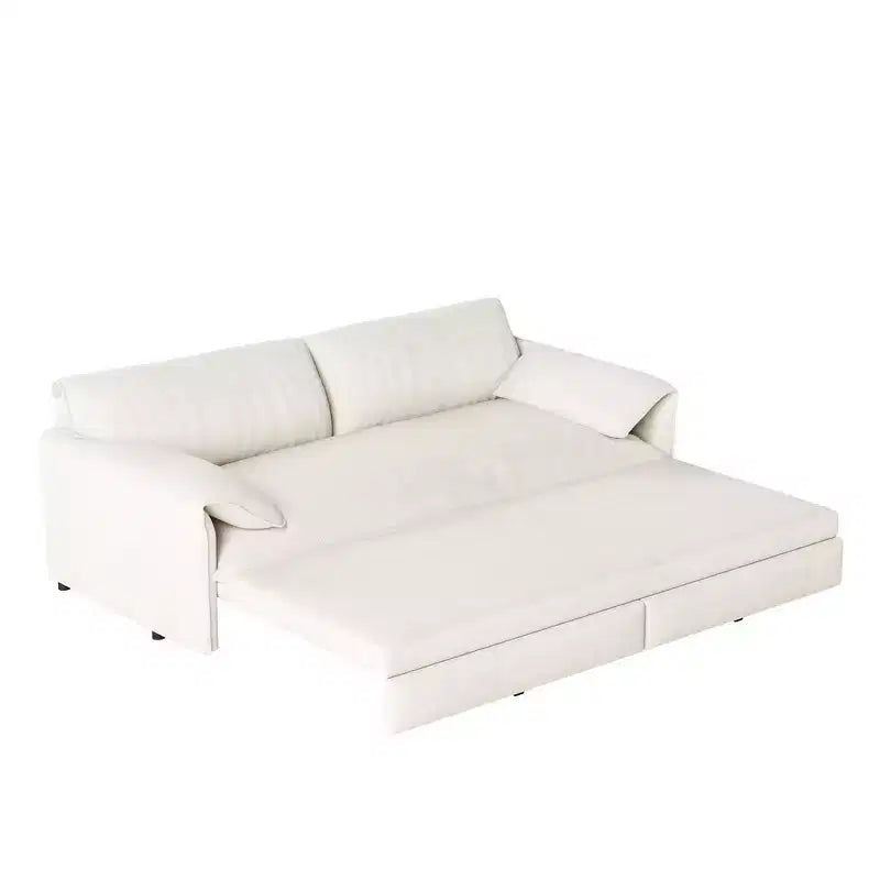 Whisen 3-in-1 Velvet Queen Sleeper Sofa Bed & 66 Queen Pull Out Convertible Sofa Bed, Couch with Side Storage Pockets (Upgraded)
