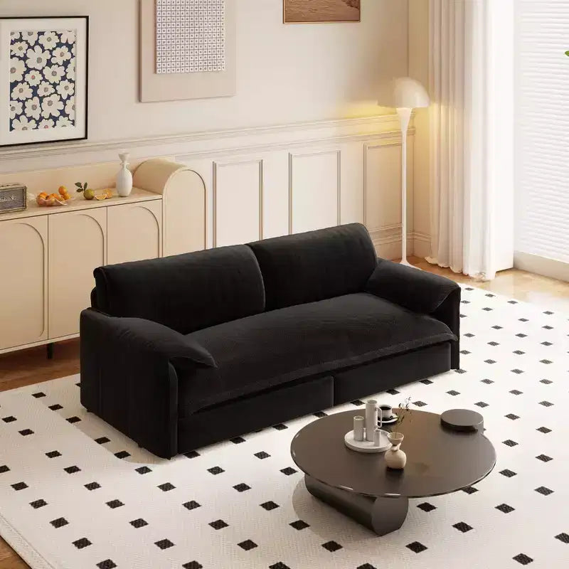 Whisen 3-in-1 Velvet Queen Sleeper Sofa Bed & 66 Queen Pull Out Convertible Sofa Bed, Couch with Side Storage Pockets (Upgraded)