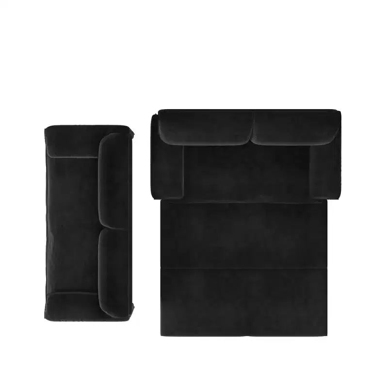 Whisen 3-in-1 Velvet Queen Sleeper Sofa Bed & 66 Queen Pull Out Convertible Sofa Bed, Couch with Side Storage Pockets (Upgraded)