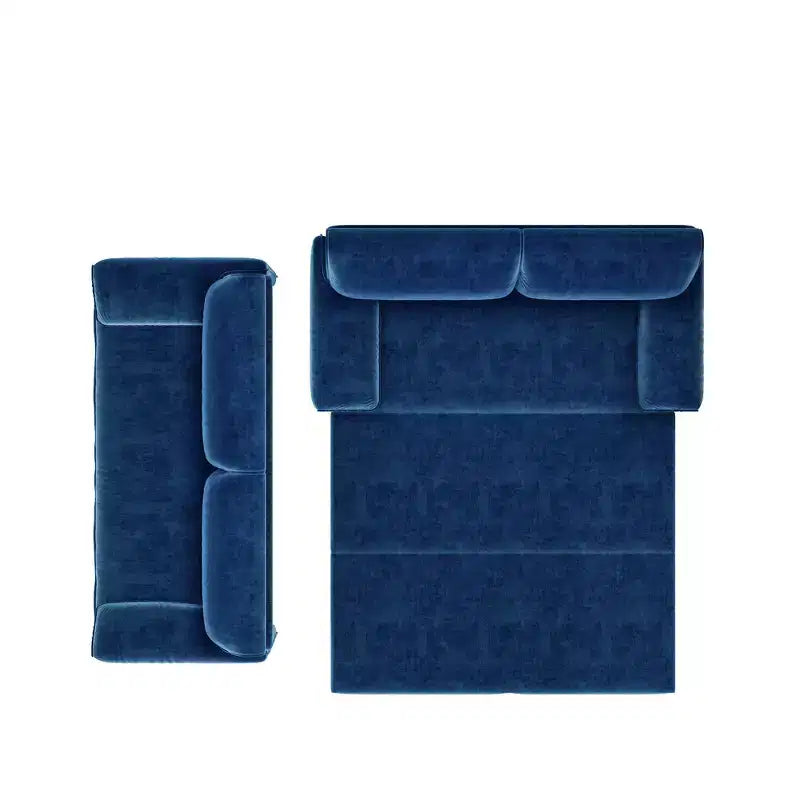 Whisen 3-in-1 Velvet Queen Sleeper Sofa Bed & 66 Queen Pull Out Convertible Sofa Bed, Couch with Side Storage Pockets (Upgraded)