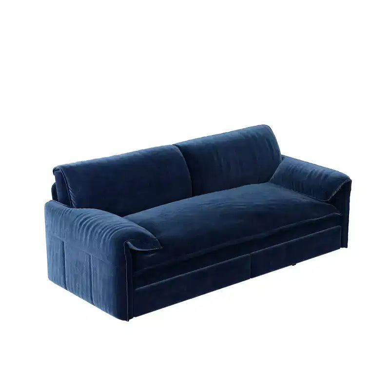 Whisen 3-in-1 Velvet Queen Sleeper Sofa Bed & 66 Queen Pull Out Convertible Sofa Bed, Couch with Side Storage Pockets (Upgraded)