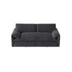 Whisen 3-in-1 Velvet Queen Sleeper Sofa Bed & 66 Queen Pull Out Convertible Sofa Bed, Couch with Side Storage Pockets (Upgraded)