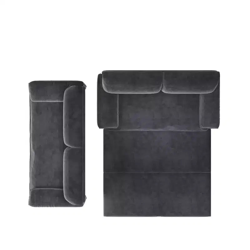 Whisen 3-in-1 Velvet Queen Sleeper Sofa Bed & 66 Queen Pull Out Convertible Sofa Bed, Couch with Side Storage Pockets (Upgraded)