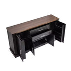 Zeus & Ruta 63 Farmhouse Storage Cabinet with Barn Door, 2 Drawers, Adjustable Shelves, Coffee Bar Buffet for Kitchen, Entryway, Dining Room