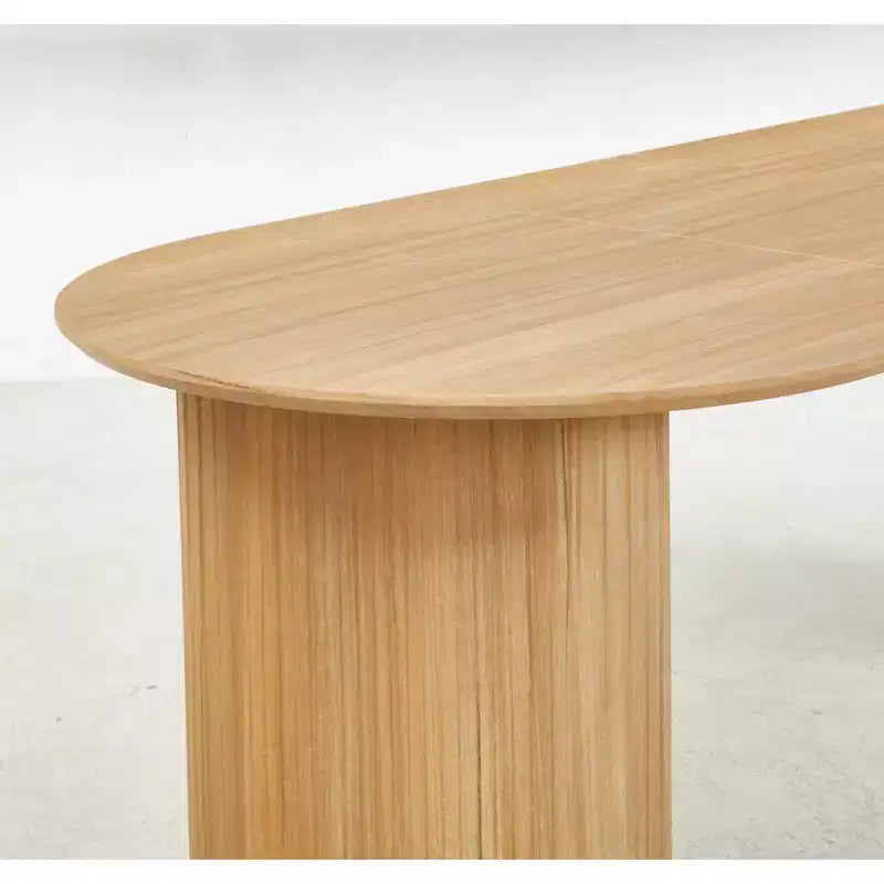 Extensible Dining Table with MDF Top and Metal Legs, for Dining Room, Office, or Coffee Table