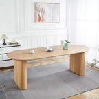 Extensible Dining Table with MDF Top and Metal Legs, for Dining Room, Office, or Coffee Table